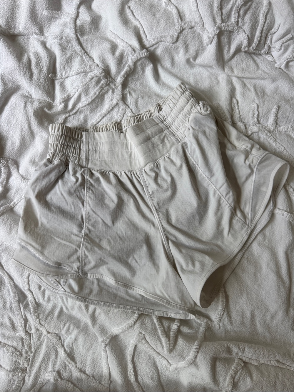 Women’s High-Waist White Shorts